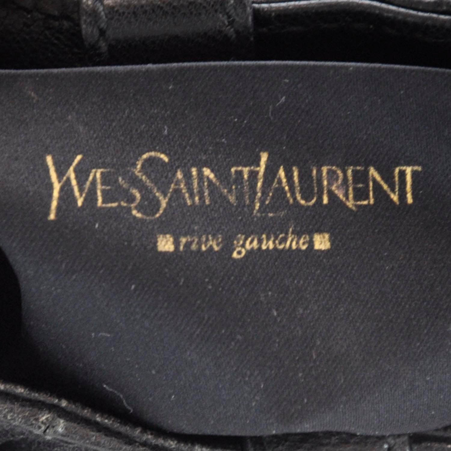 Saint Laurent Chevre Mini Bow Handbag Black 5 of 7