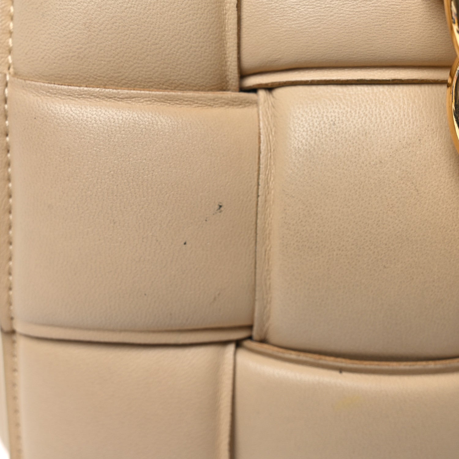 Bottega Veneta Lambskin Maxi Intrecciato Padded Chain Cassette Crossbody Bag Porridge 11 of 12