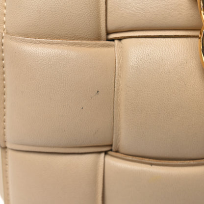 Bottega Veneta Lambskin Maxi Intrecciato Padded Chain Cassette Crossbody Bag Porridge 11 of 12