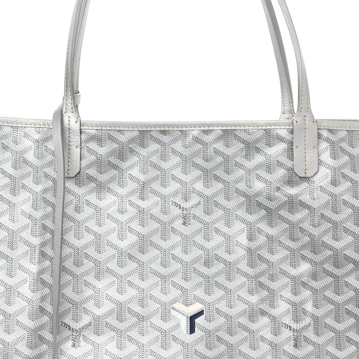 Goyard Goyardine Precious Metals Saint Louis GM Silver 8 of 10