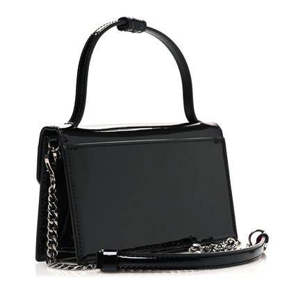 Christian Louboutin Patent Calfskin Mini Elisa Baguette Black 3 of 10