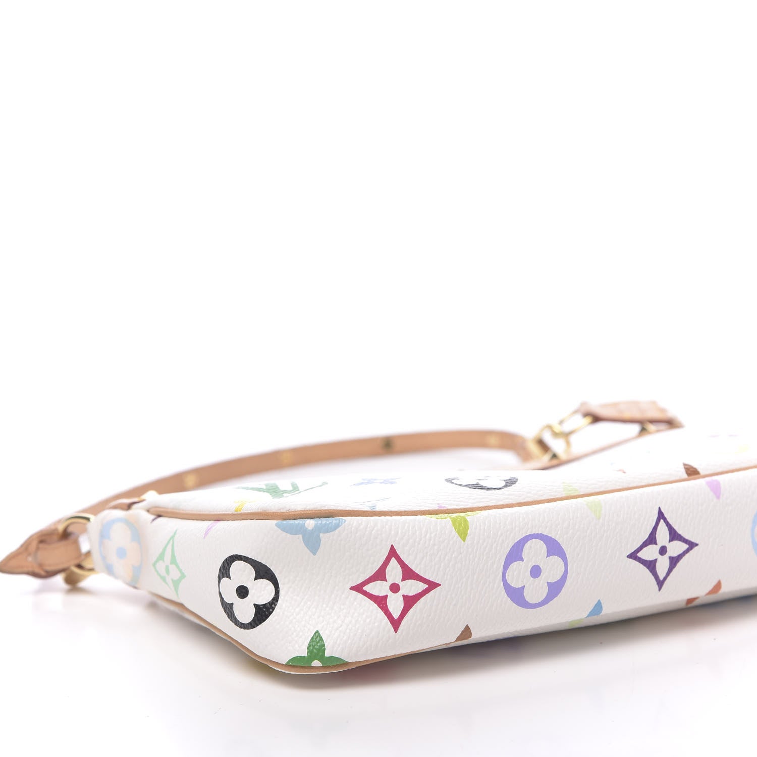 Louis Vuitton Monogram Multicolor Pochette Accessories White 9 of 11