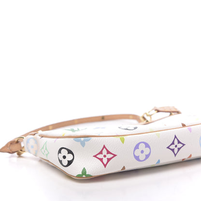 Louis Vuitton Monogram Multicolor Pochette Accessories White 9 of 11