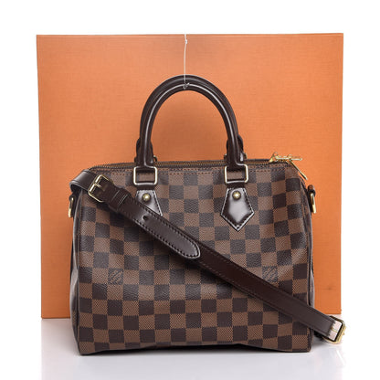 Louis Vuitton Damier Ebene Speedy Bandouliere 25 9 of 9