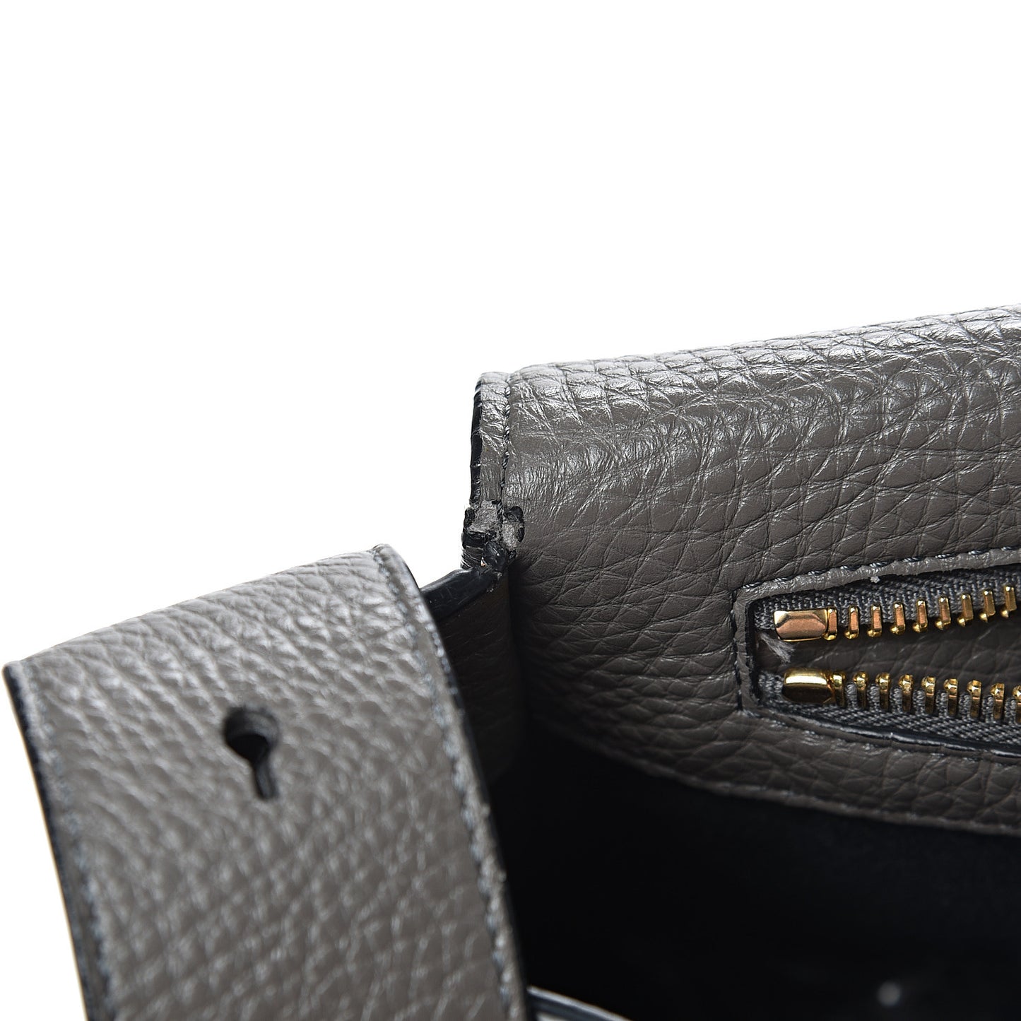 Grained Calfskin Soft Jennifer Saddle Bag Graphite