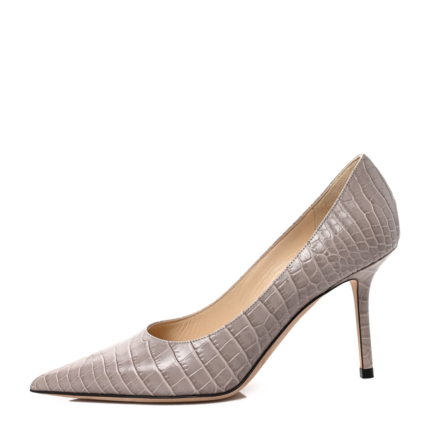 Crocodile Embossed Calfskin Love 85 Pump 37 Sand