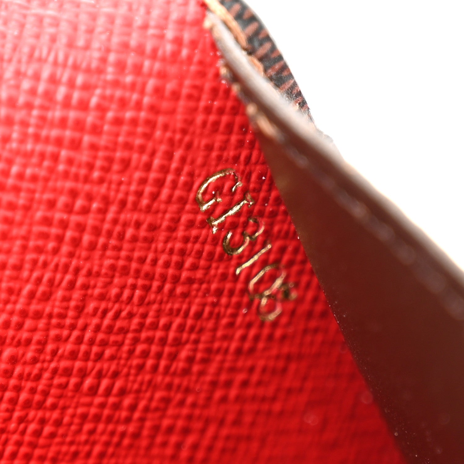Louis Vuitton Damier Ebene Josephine Wallet Red 8 of 9