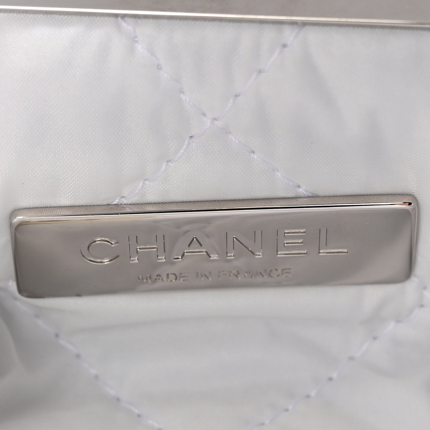 Shearling Sheepskin Lambskin Quilted Clutch With Chain White
