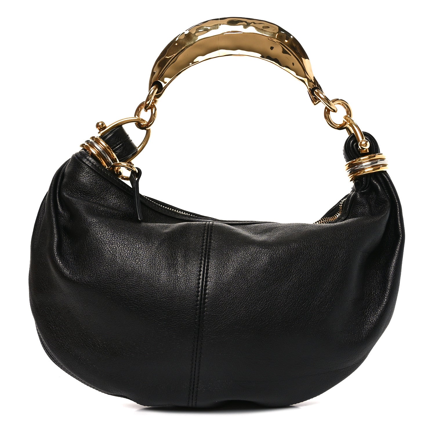 Chloe Grained Buffalo Small Bracelet Hobo Bag Black 1 of 11