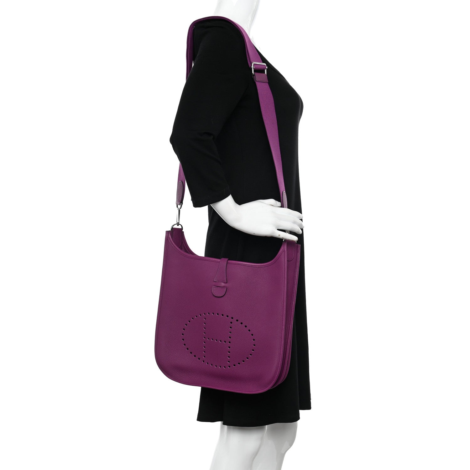 Hermes Taurillon Clemence Evelyne III PM Anemone 2 of 11