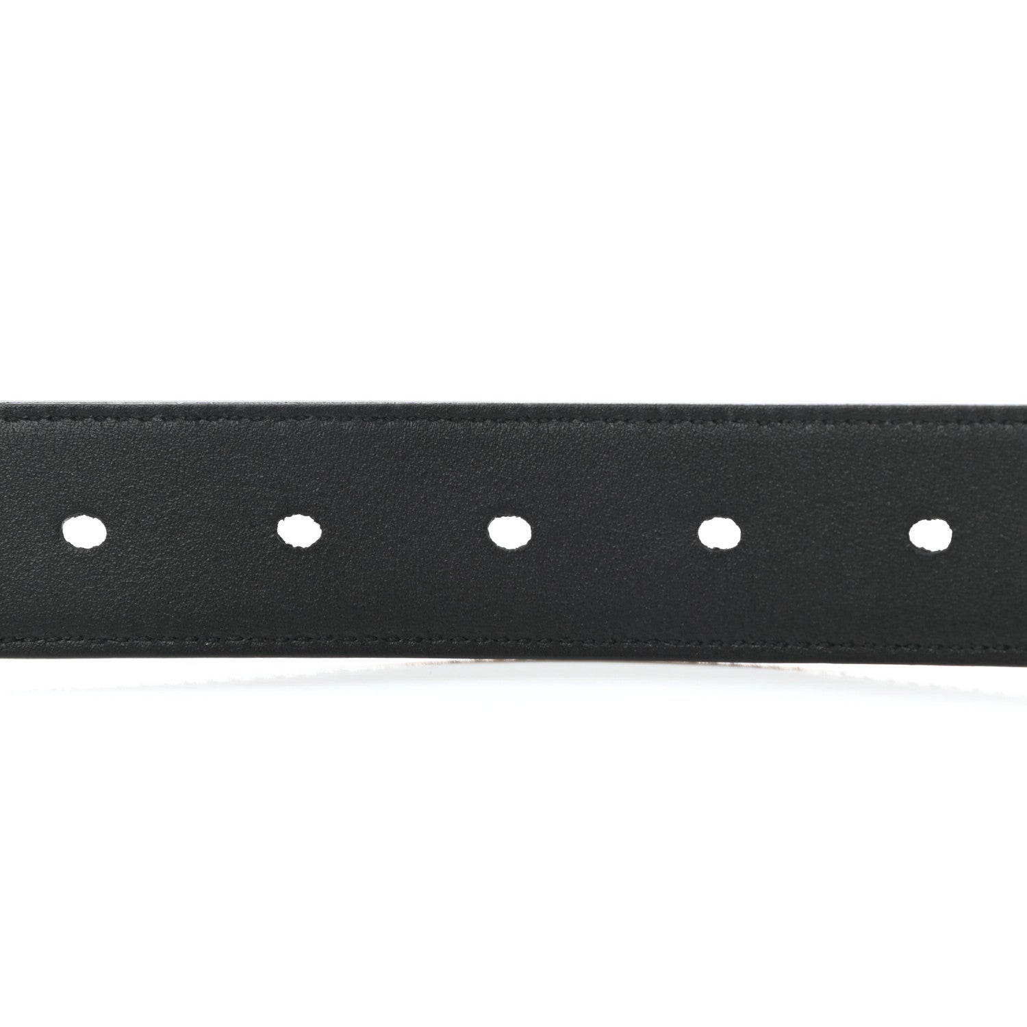 Saint Laurent Calf Hair Leopard Print Monogram Square Buckle Belt 85 34 Brown 3 of 7