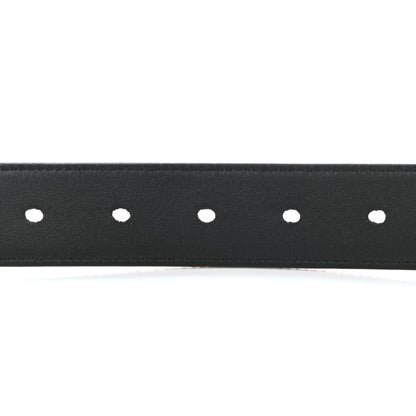 Saint Laurent Calf Hair Leopard Print Monogram Square Buckle Belt 85 34 Brown 3 of 7
