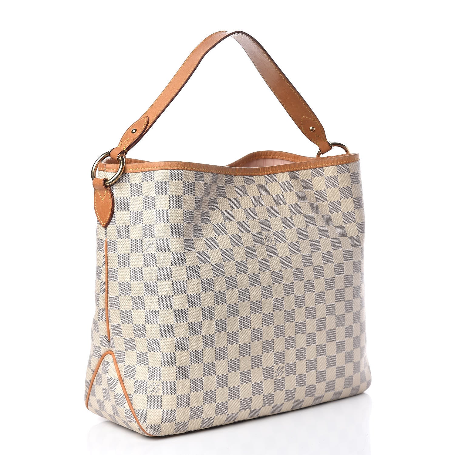 Louis Vuitton Damier Azur Delightful MM Rose Ballerine 3 of 18