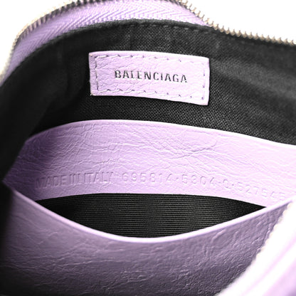 Balenciaga Agneau Arena Le Cagole Mini Purse With Chain Lilac 6 of 10