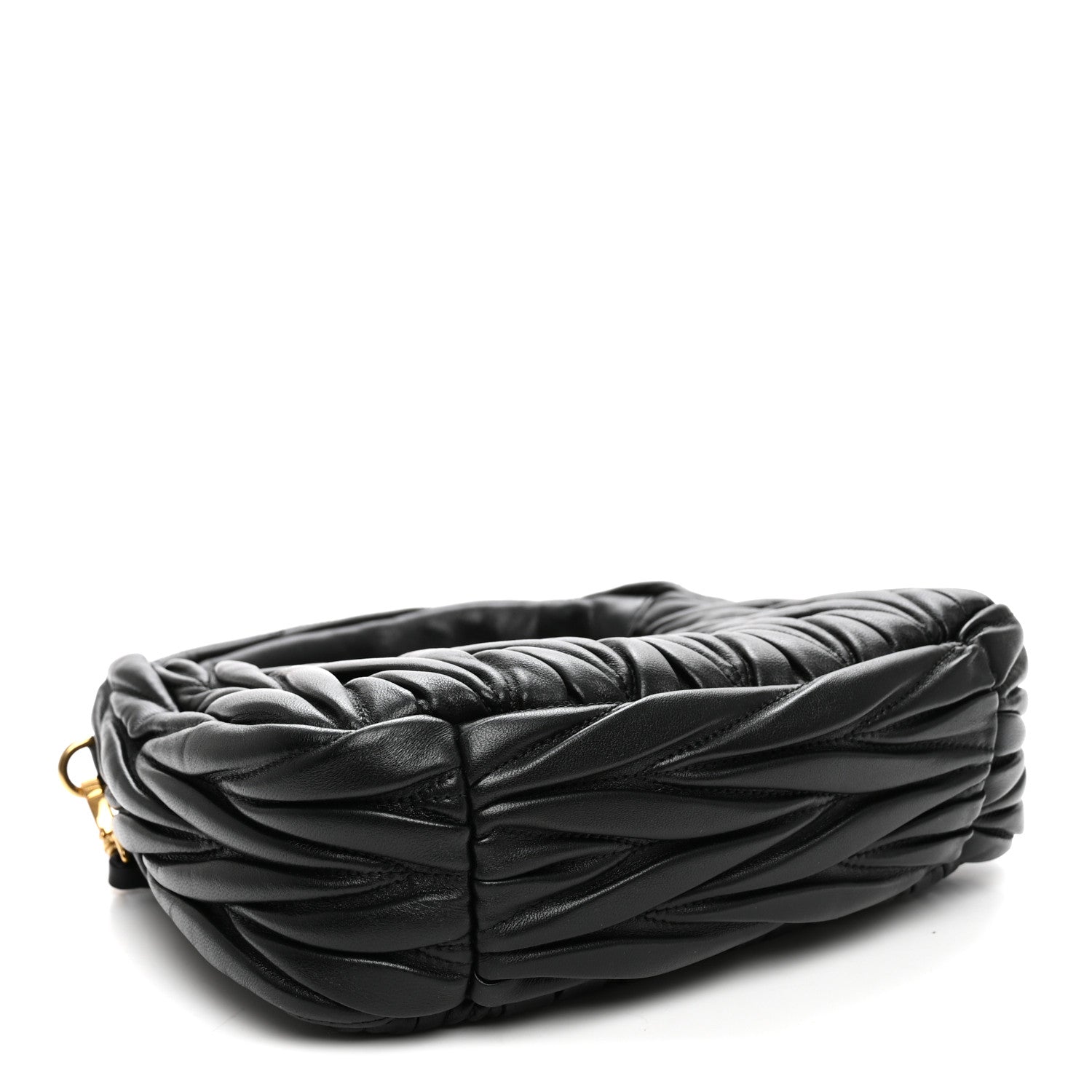 Miu Miu Nappa Matelasse Small Wander Hobo Black 4 of 9