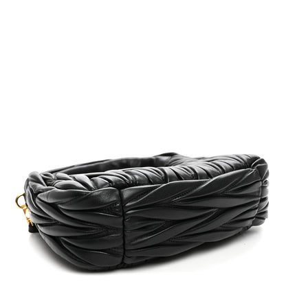 Miu Miu Nappa Matelasse Small Wander Hobo Black 4 of 9