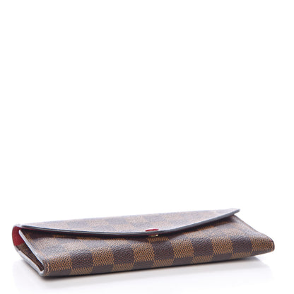 Louis Vuitton Damier Ebene Josephine Wallet Red 4 of 10