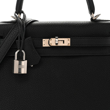 Hermes Togo Kelly Retourne 25 Black 8 of 14