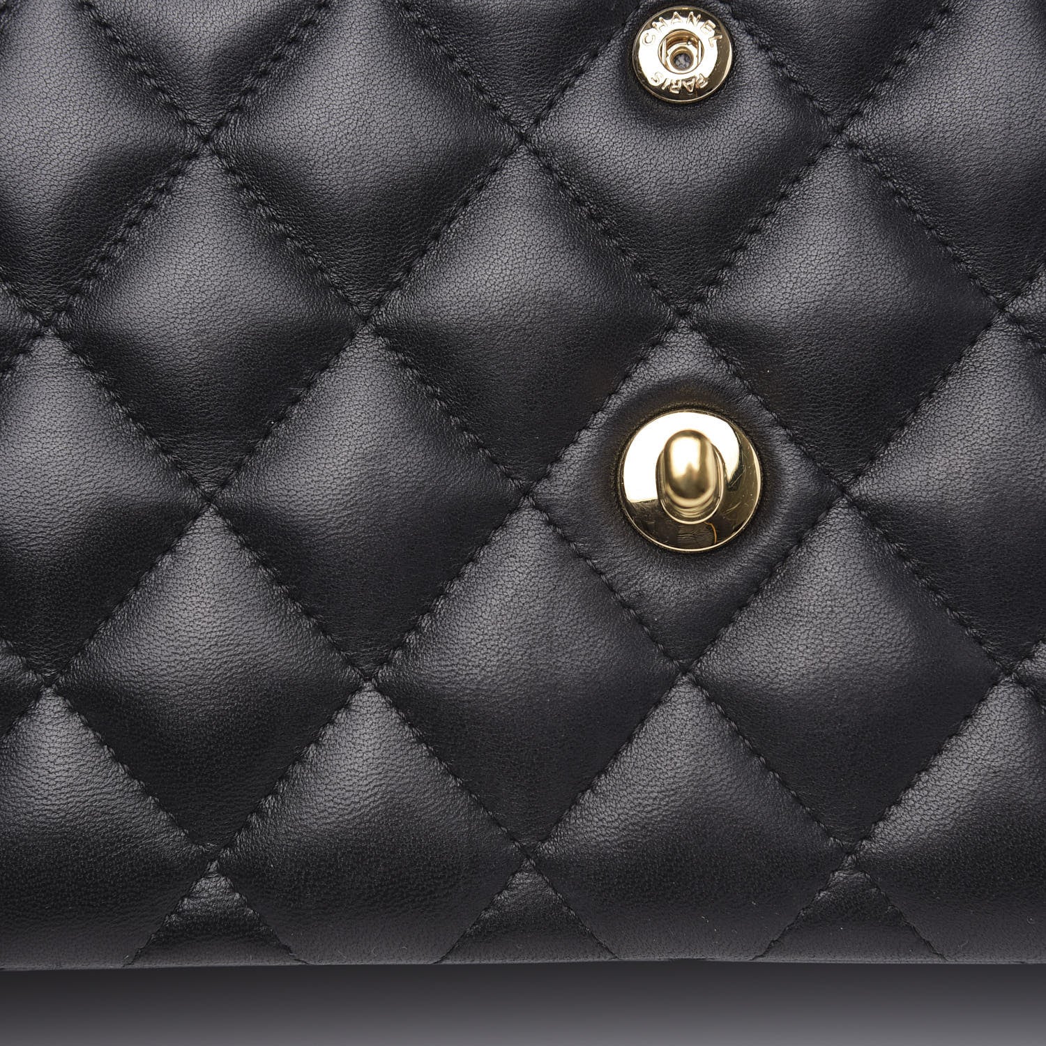 Chanel Lambskin Quilted Jumbo Double Flap Black 14 of 18