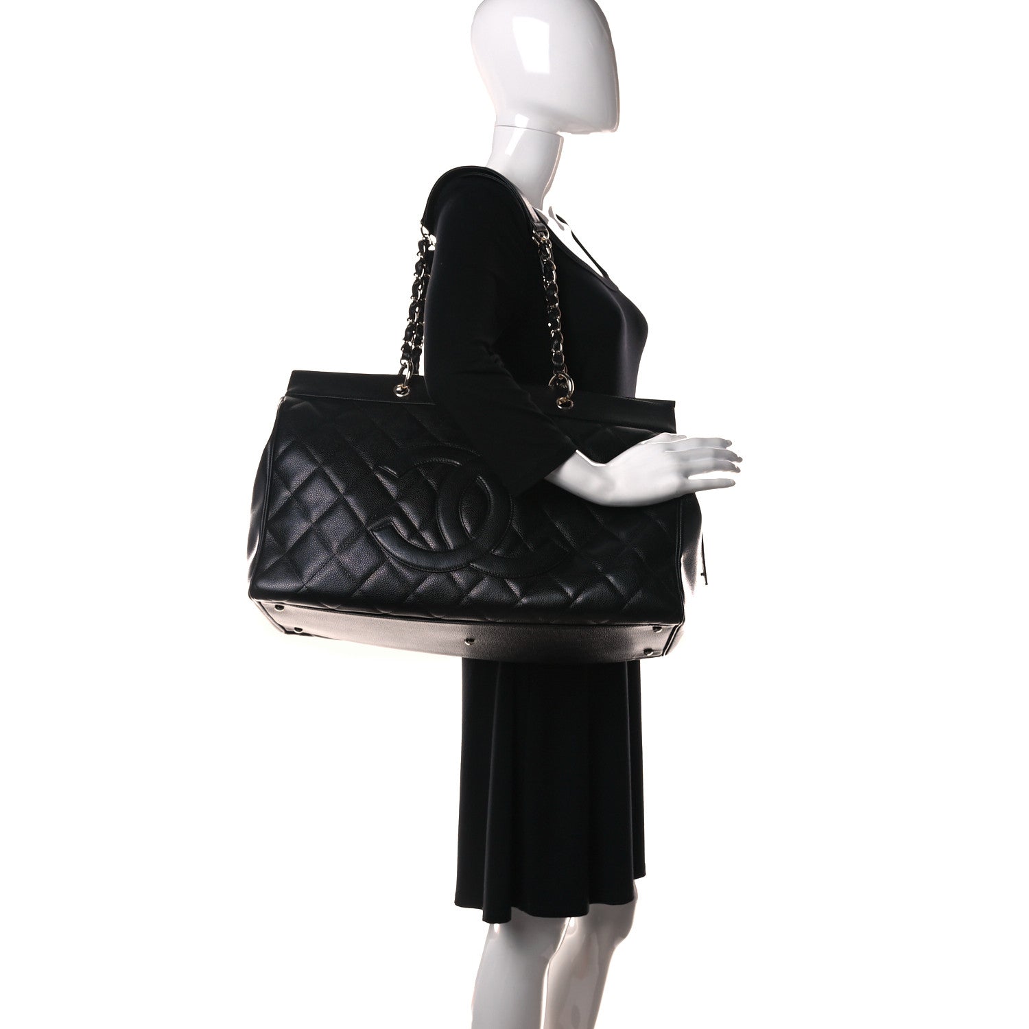 Chanel Caviar Quilted Timeless XL Weekender Bag Black 2 of 15