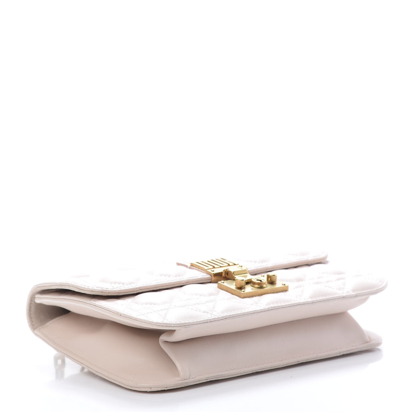 Lambskin Cannage Large Dioraddict Flap Rose Poudre