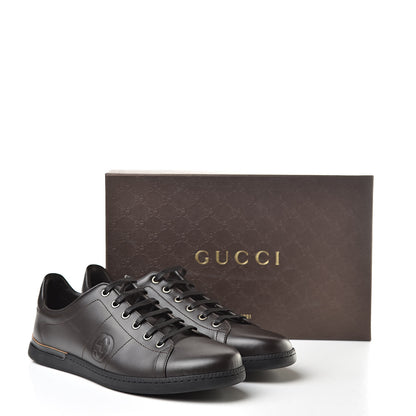 Gucci Calfskin Womens Interlocking G Sneakers 40.5 Brown 8 of 8