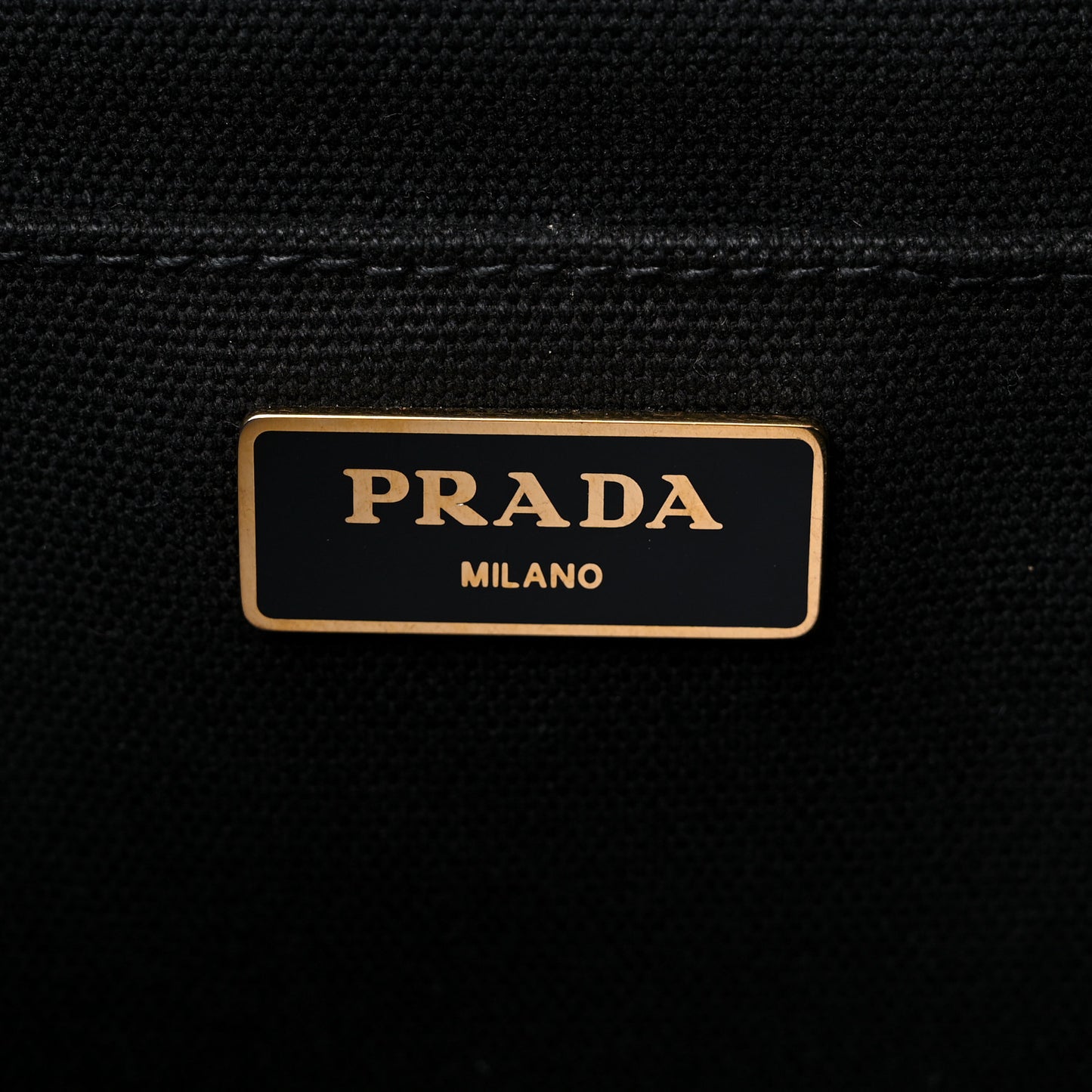 Canapa Small Logo Tote Black