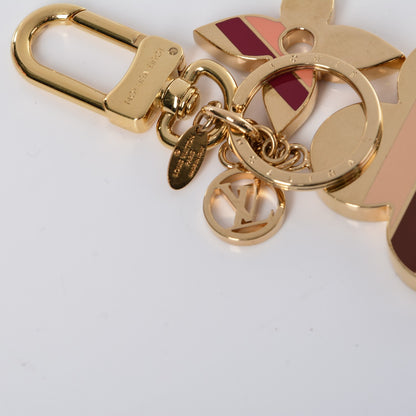 Louis Vuitton Stripes Flowers Bag Charm 5 of 5