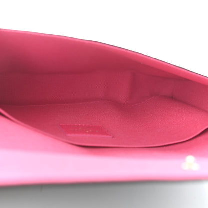 Louis Vuitton Monogram 2021 Christmas Animation Hollywood Pochette Felicie Chain Wallet Fuchsia 6 of 9