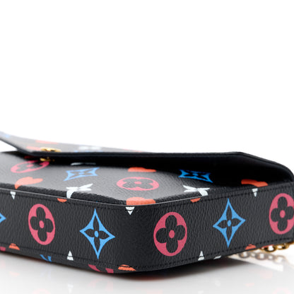 Louis Vuitton Game On Felicie Chain Wallet Black 15 of 15