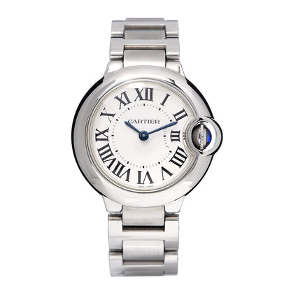 Cartier Stainless Steel 28mm Ballon Bleu De Quartz Watch 1 of 6