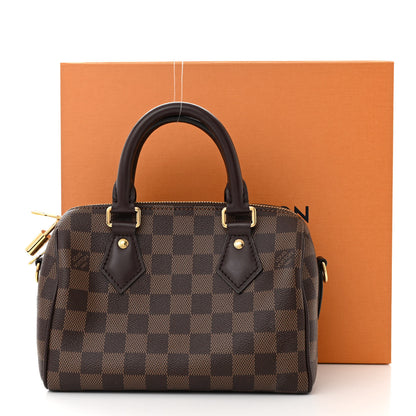 Louis Vuitton Damier Ebene Speedy Bandouliere 20 10 of 10