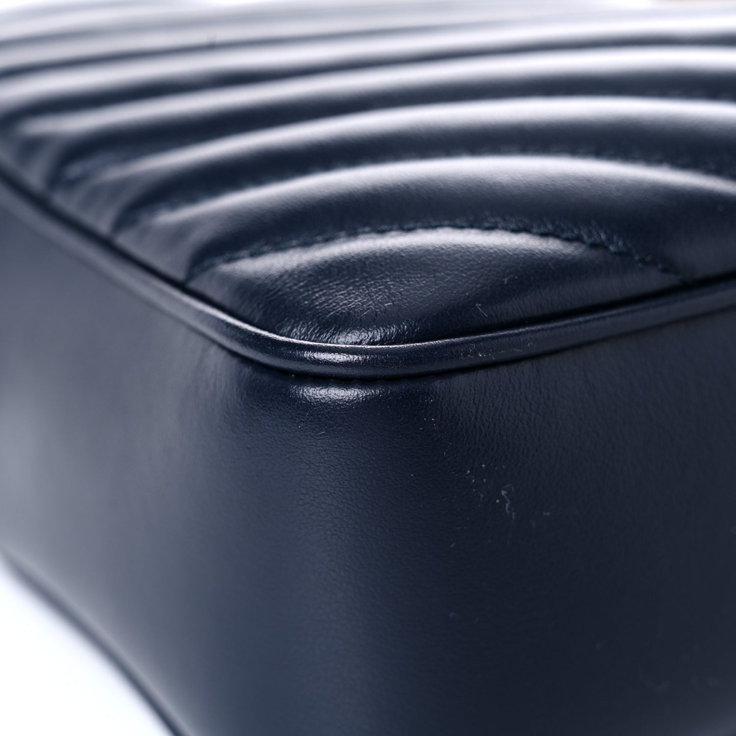 Calfskin Matelasse Monogram Lou Camera Bag Navy