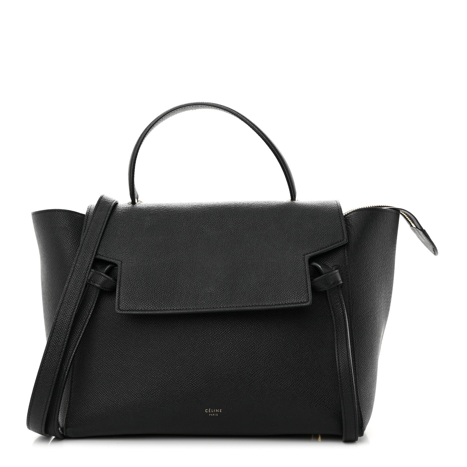 Celine Grained Calfskin Mini Belt Bag Black 1 of 14