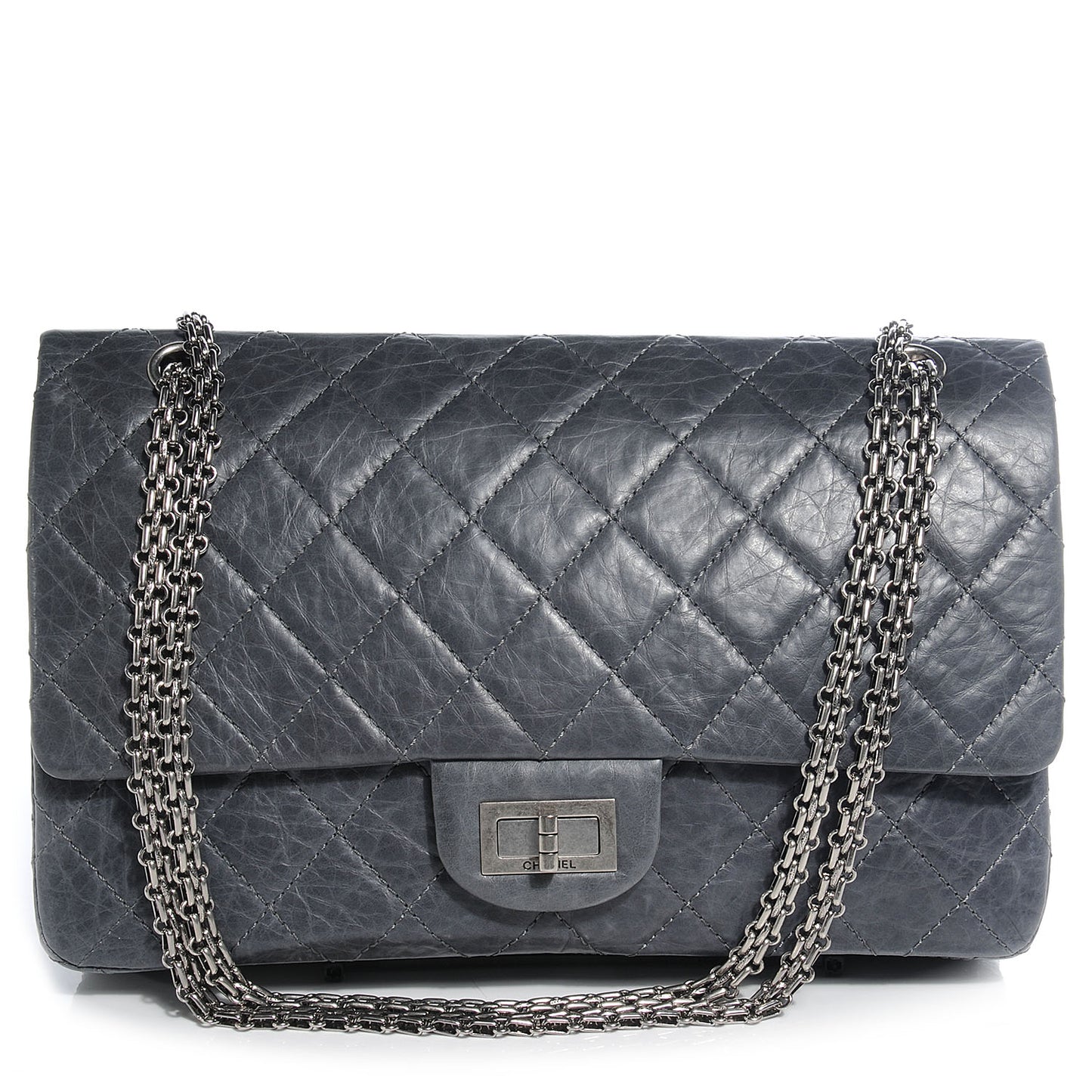 Aged Calfskin 50th Anniversary 2.55 Reissue 227 Flap Grey