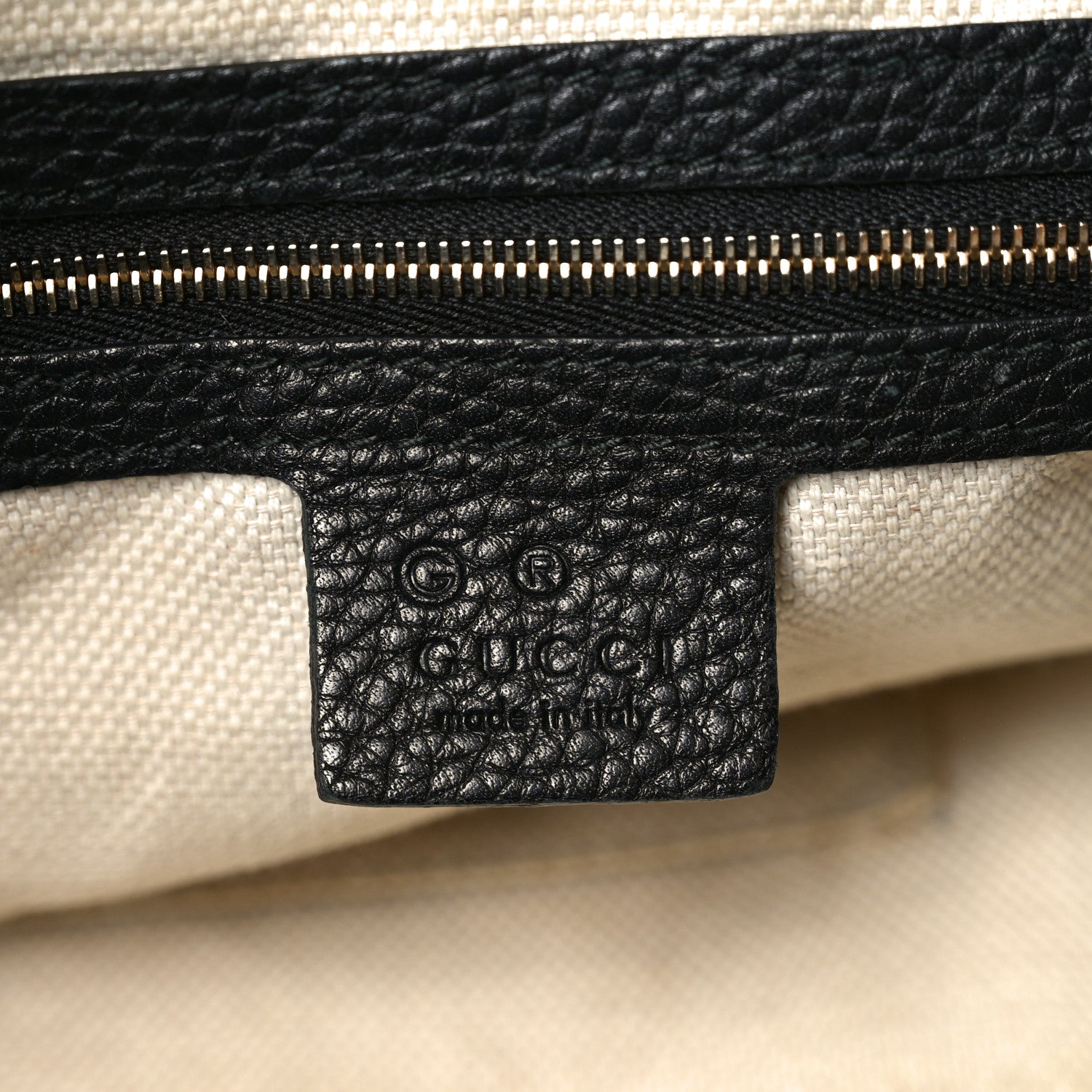 Gucci Pebbled Calfskin Large Soho Hobo Black 6 of 12