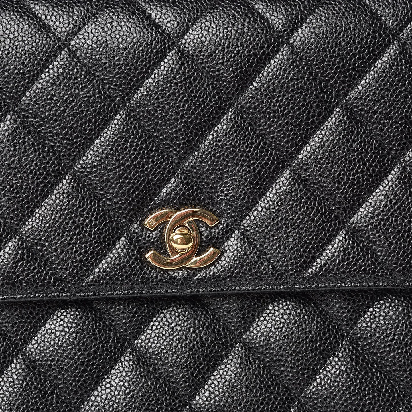 Caviar Quilted Jumbo Kelly Flap Black