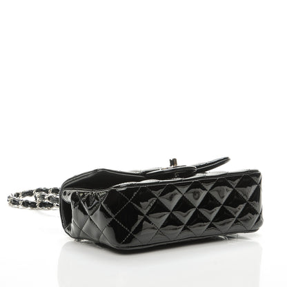 Chanel Patent Calfskin Quilted Mini Rectangular Flap Black 4 of 9