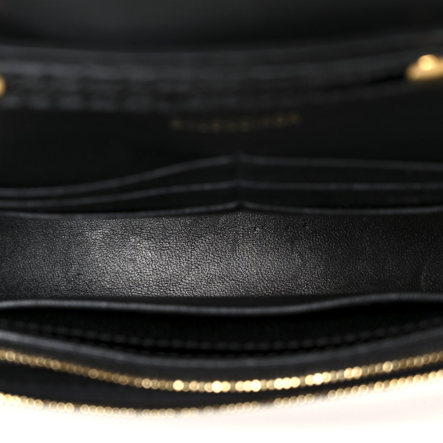 Balenciaga Shiny Calfskin Crocodile Embossed Hourglass Chain Bag Black 5 of 11