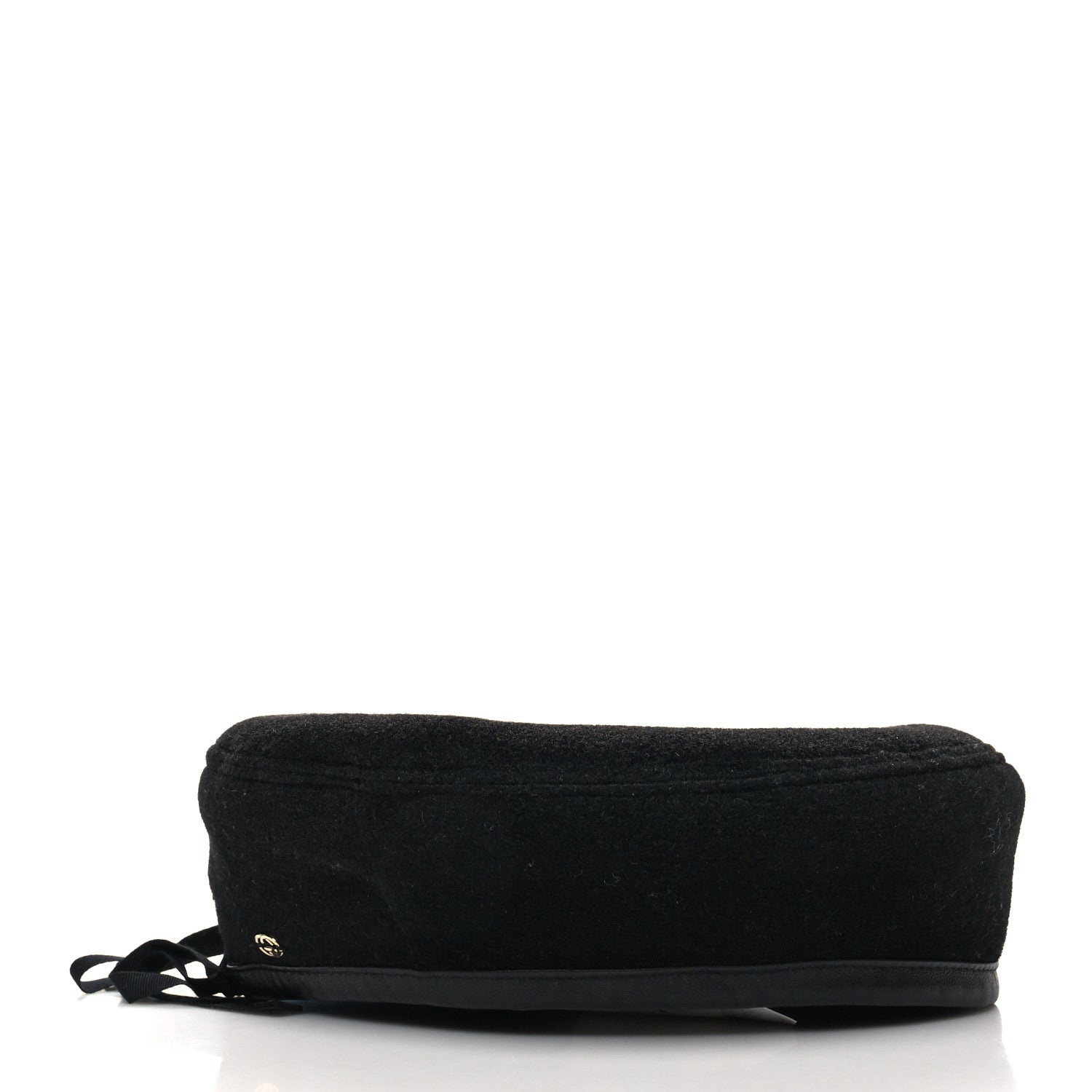 Gucci Felt Embroidered GG Patch Beret Hat M Black 3 of 8
