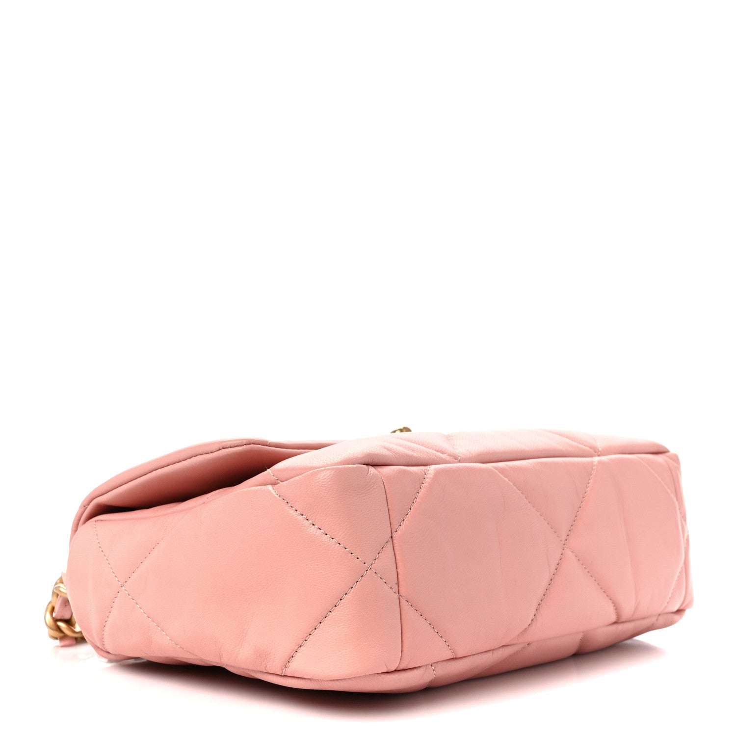 Chanel Goatskin Quilted Medium Chanel 19 Flap Light Pink 4 of 10