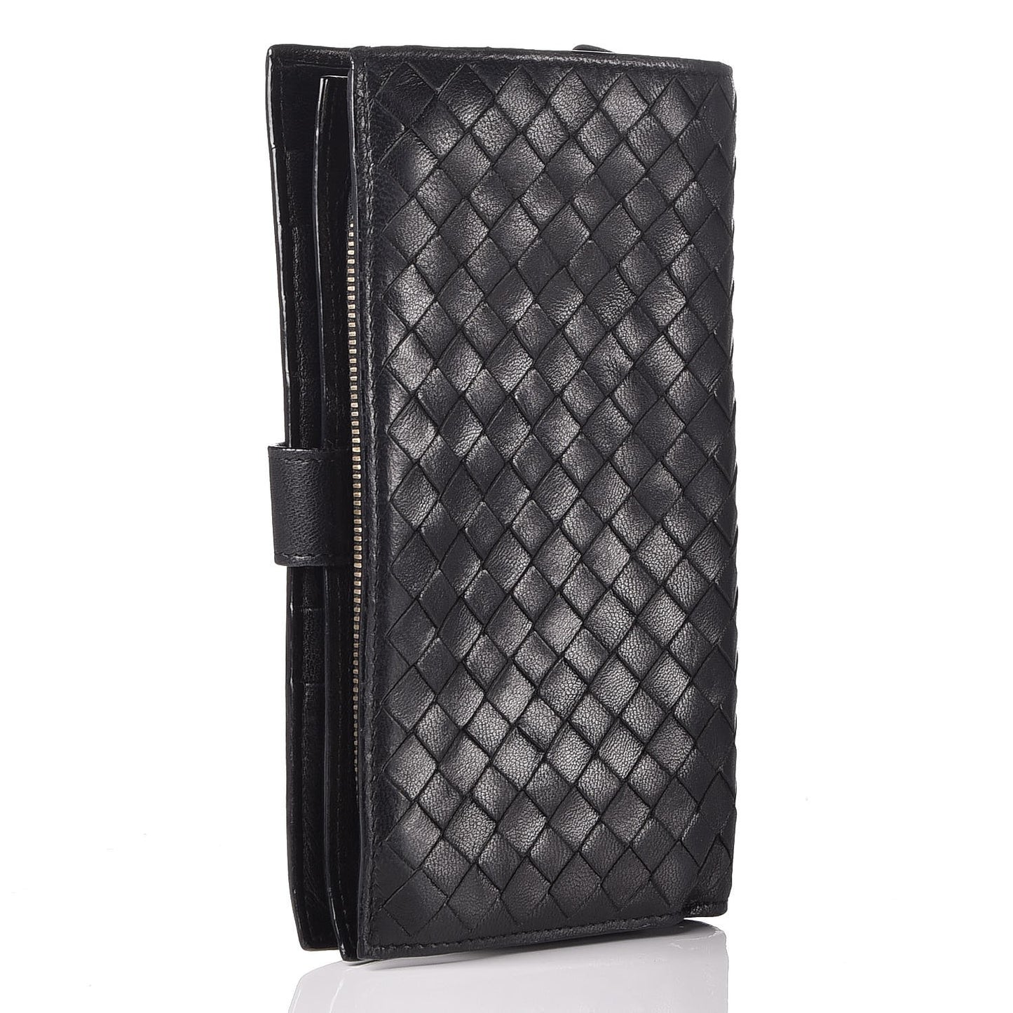 Nappa Intrecciato Continental Wallet Black