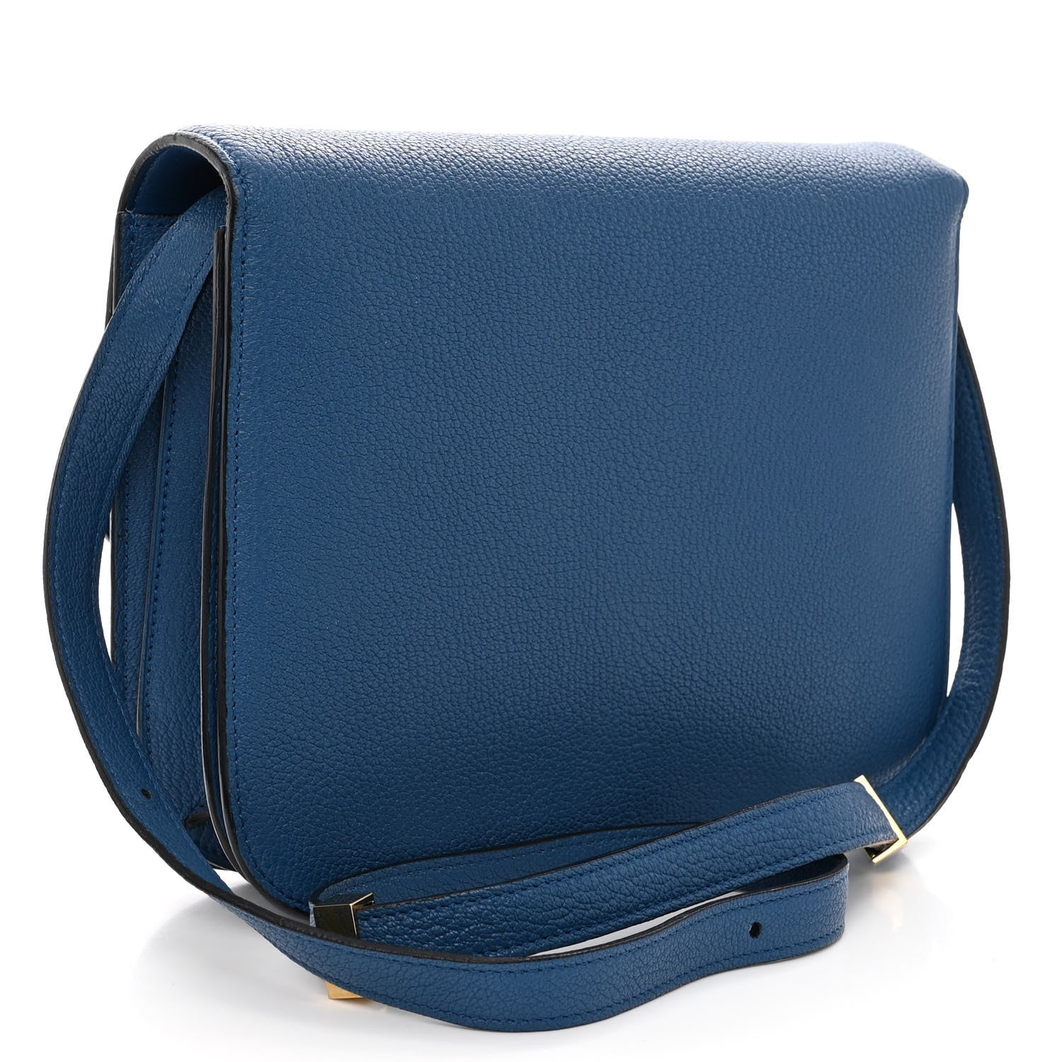Celine Goatskin Medium Classic Box Flap Bag Deepsea 3 of 13