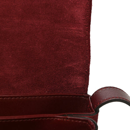 Gucci Suede Medium Arli Flap Shoulder Bag Vintage Bordeaux 22 of 30