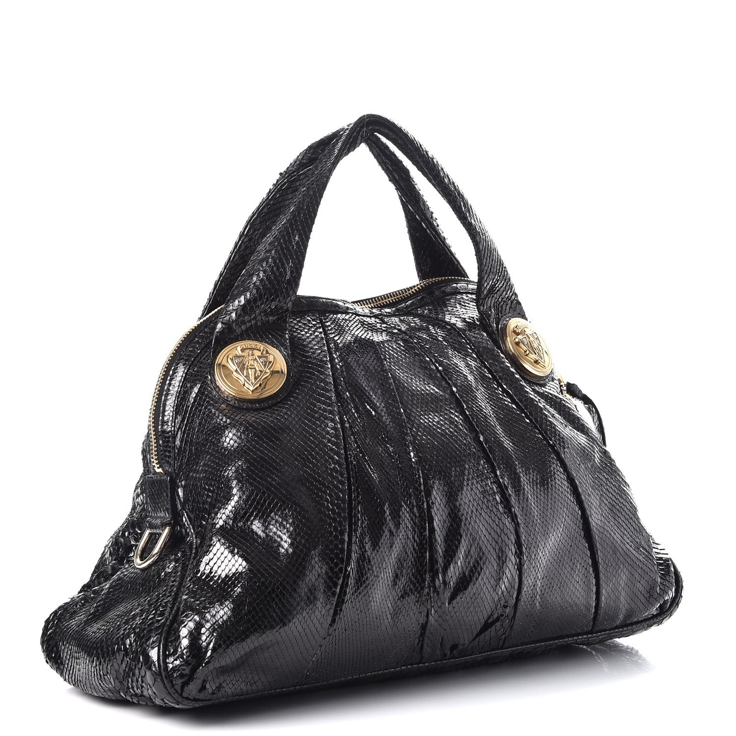 Python Medium Hysteria Top Handle Bag Black