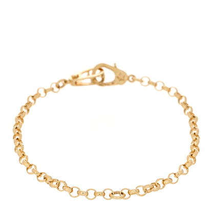 Foundrae 18K Yellow Gold Diamond Medium Belcher Chain Sister Hook Bracelet 2 of 3
