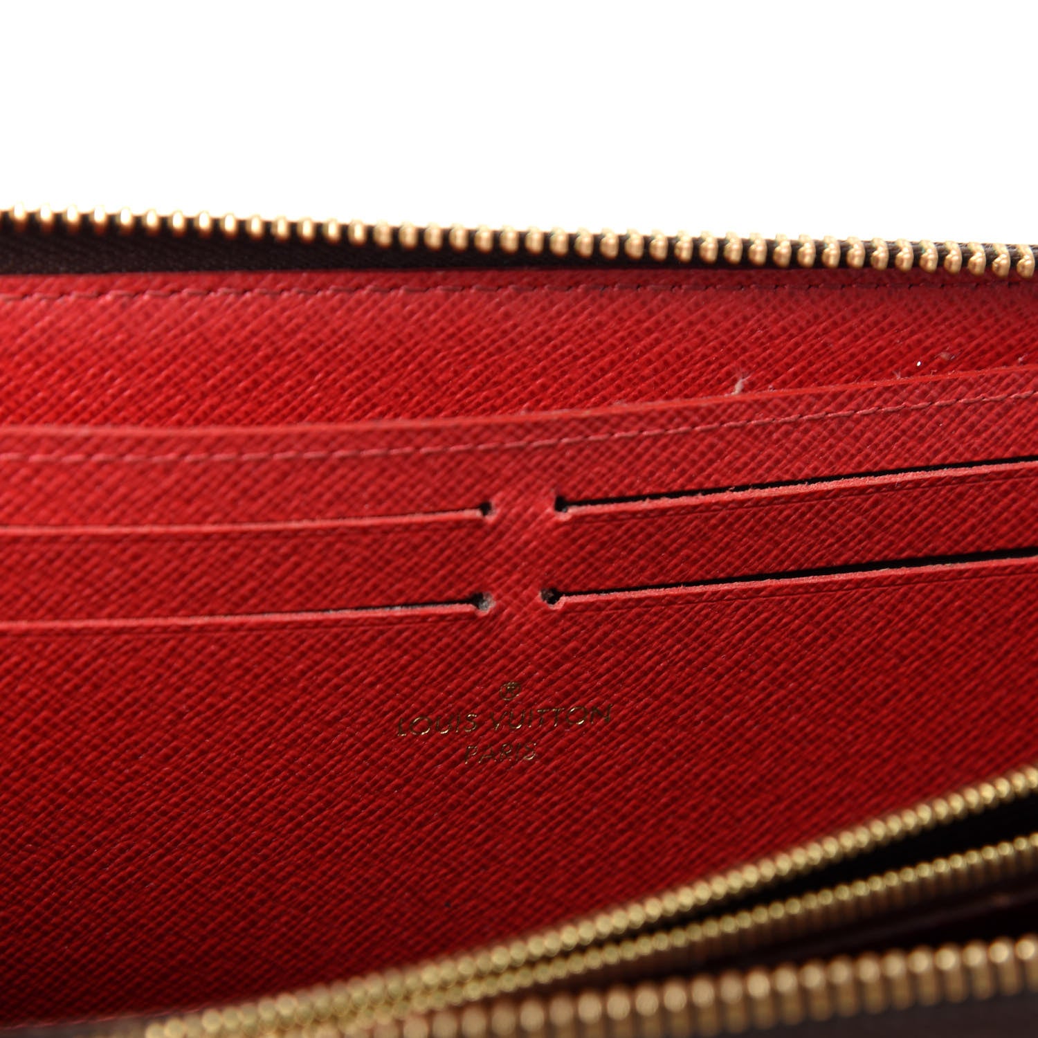 Louis Vuitton Damier Ebene Clemence Wallet Cherry 6 of 6