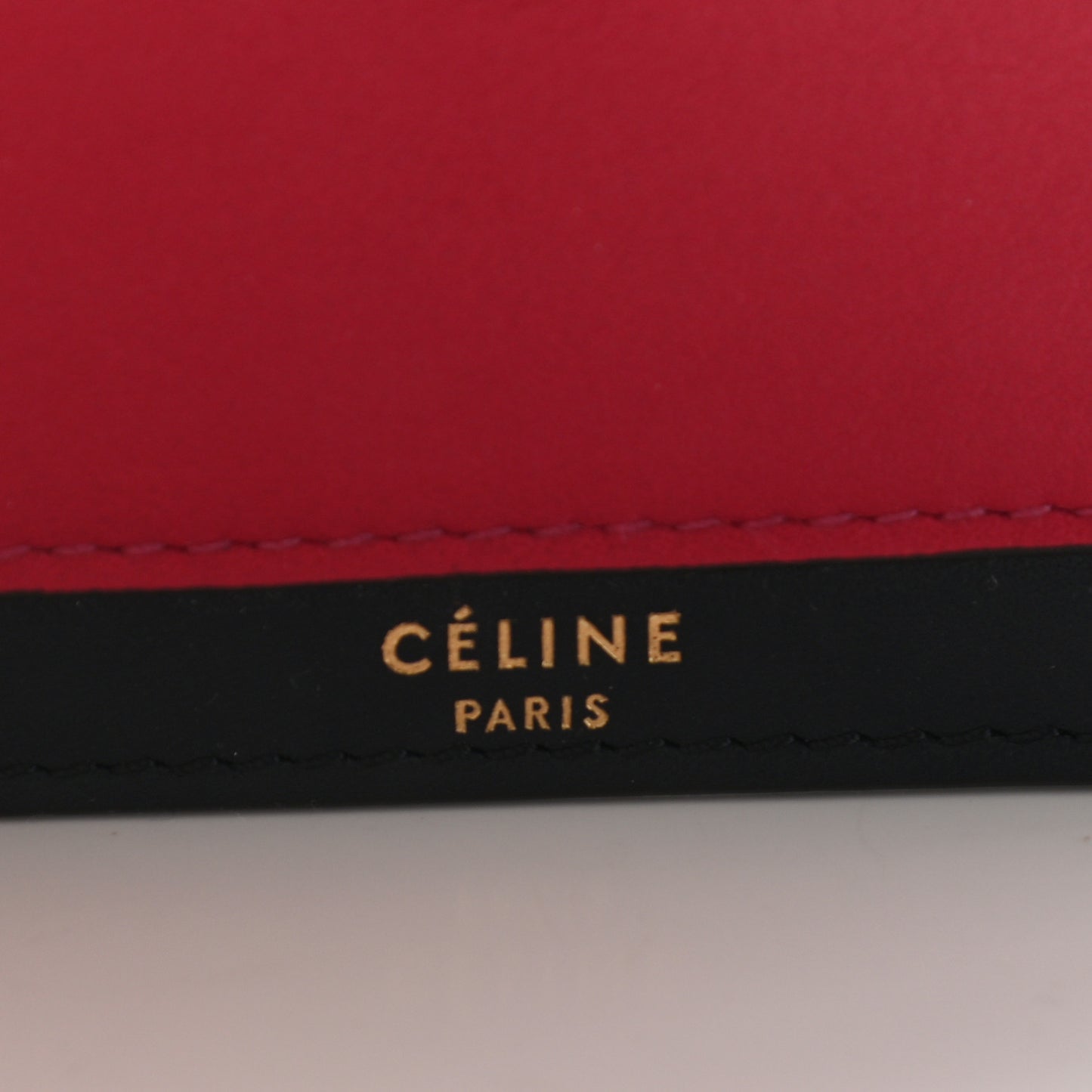 Smooth Calfskin Pocket Card Holder Fushia