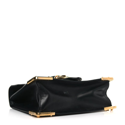 Prada Antic Soft Saffiano Lions Head Cahier Shoulder Bag Black 4 of 22
