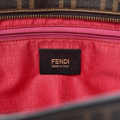 Fendi Zucca Spalmati Patent Baguette Print Medium Roll Tote Tobacco 6 of 14